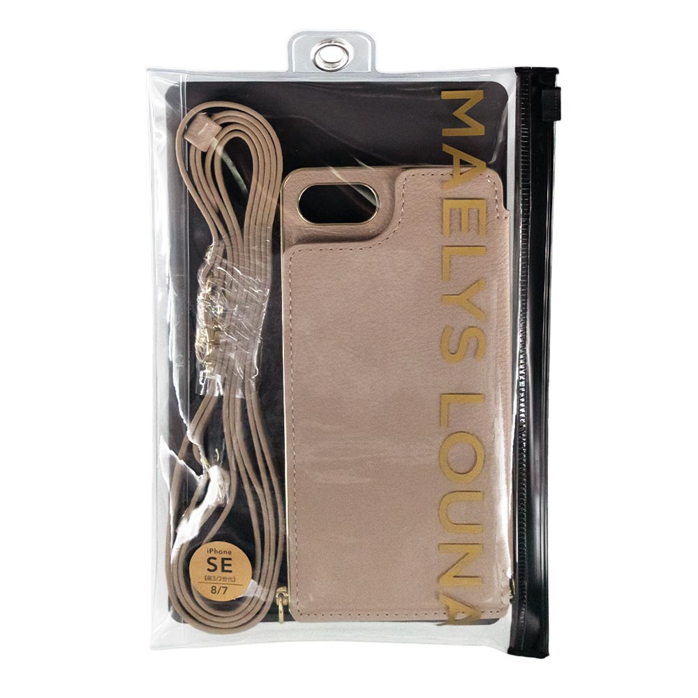 【iPhoneSE(第3/2世代)/8/7 ケース】Cross Body Case (black)