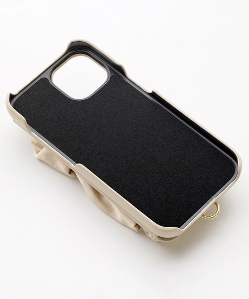 【iPhone15 Pro】Classy Scrunchie Case(greige)