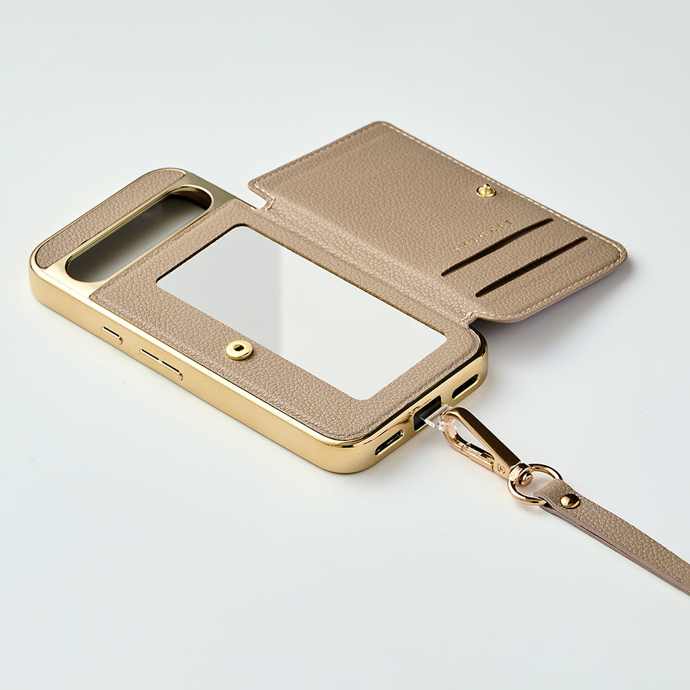 【GooglePixel 8a】Cross Body Case Duo (greige)