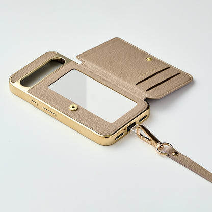 【GooglePixel 8a】Cross Body Case Duo (greige)