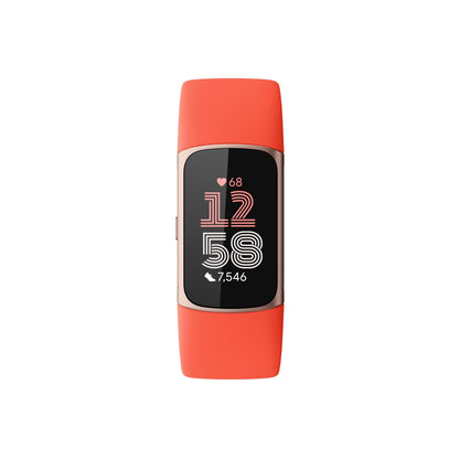 Google Fitbit Charge 6 - Coral / Champagne Gold アルミニウム