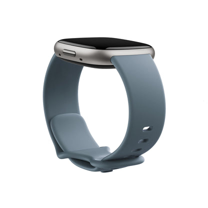Google Fitbit Versa 4 - ウォーターフォールブルー / プラチナアルミニウム