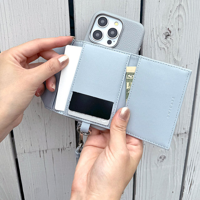 Mag Shoulder Card Wallet (pale blue)