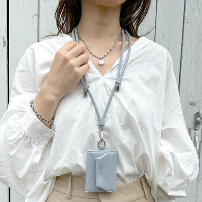 Mag Shoulder Card Wallet (pale blue)