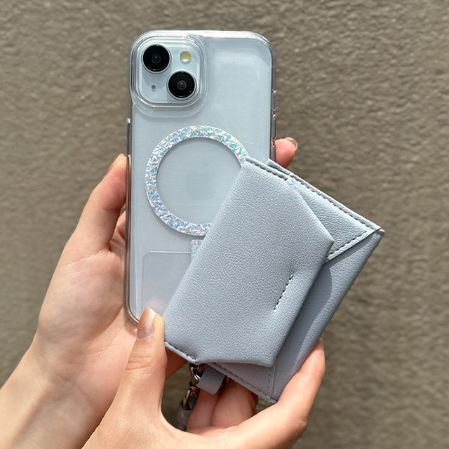 Mag Shoulder Card Wallet (pale blue)