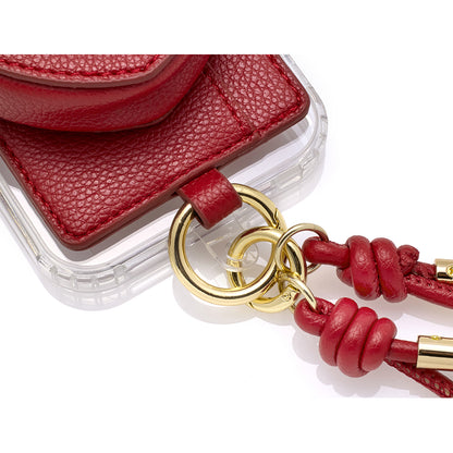 heart charm mag case (red)