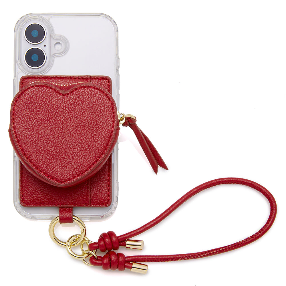 heart charm mag case (silver)