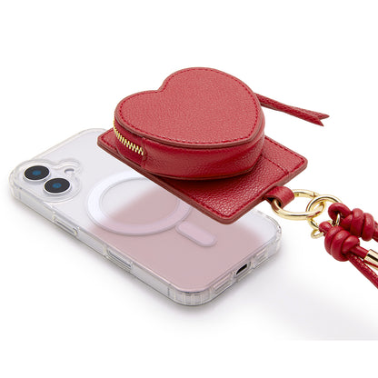 heart charm mag case (silver)