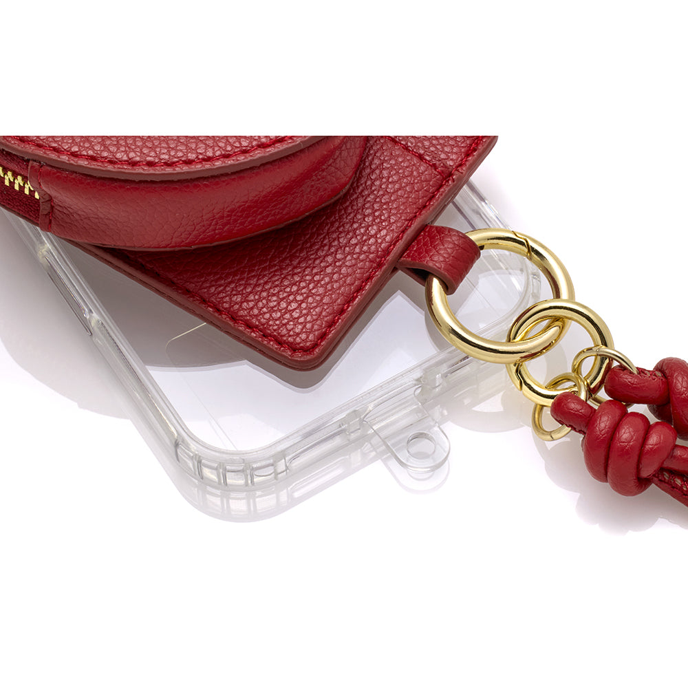 heart charm mag case (red)