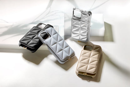 Triangle Puffy Case (beige)
