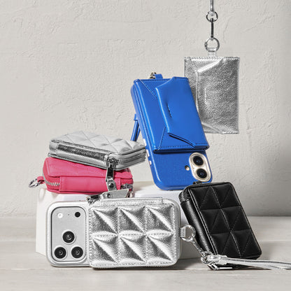 Mag Shoulder Mini Wallet (silver)