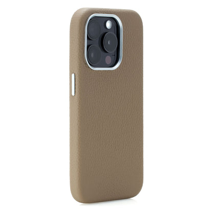 Rich in color Leather Mag Case (latte beige)