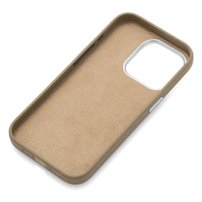 Rich in color Leather Mag Case (latte beige)