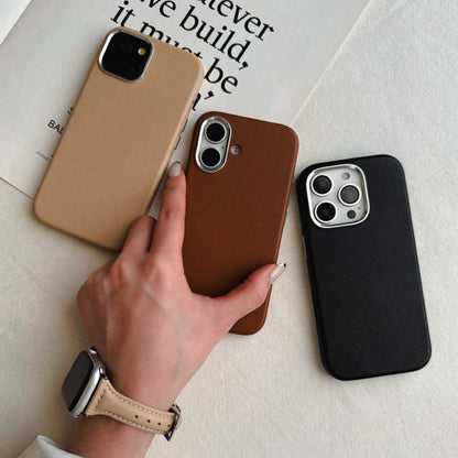 【Apple Watch38/40/41/42(S10)mm】Real Leather Band for Apple Watch (BLACK)