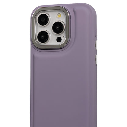 【iPhone15 Pro】ソフトパフケース (パープル)
