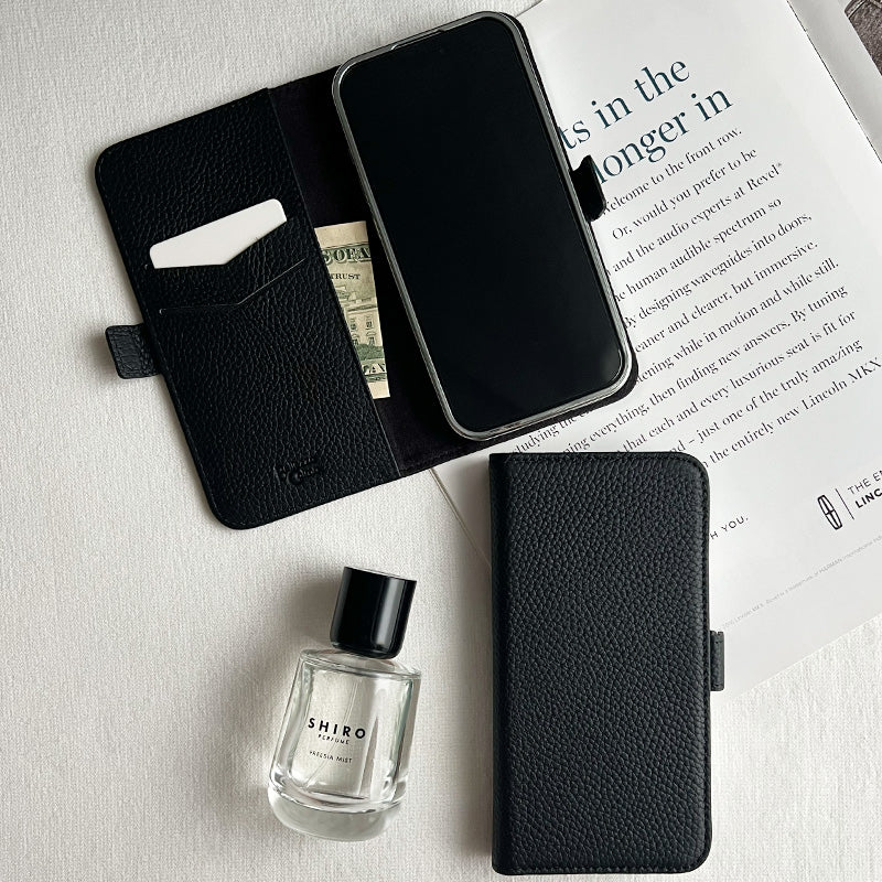 Rich in color Leather Book (truffle black)