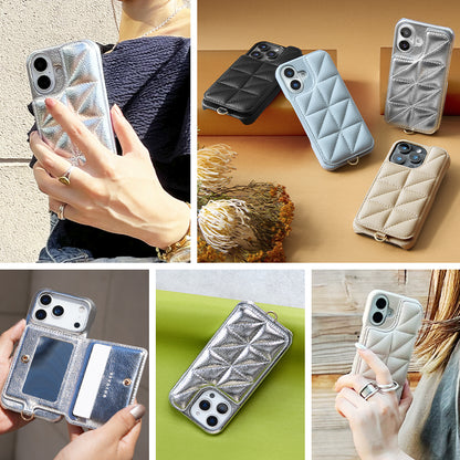 Triangle Puffy Case (silver)