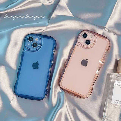 Wavy Clear Case (blue)