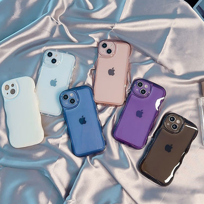 Wavy Clear Case (pink)