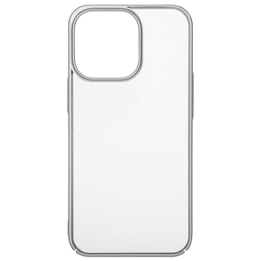 【iPhone15 Pro】サイドメッキケース (シルバー)