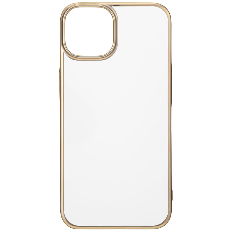 【iPhone13 Pro】サイドメッキケース (ゴールド)