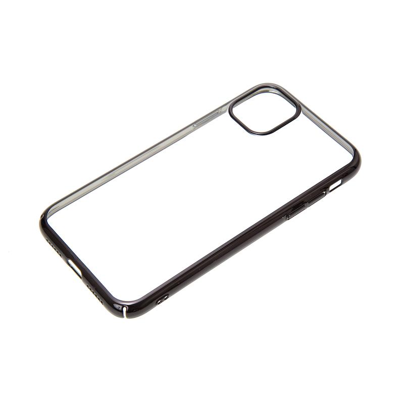 【iPhone11】サイドメッキケース(ブラック)