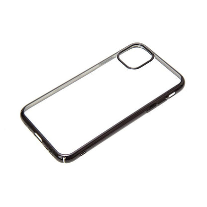 【iPhone11】サイドメッキケース(ブラック)