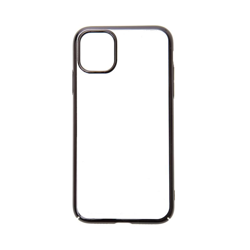 【iPhone11】サイドメッキケース(ブラック)