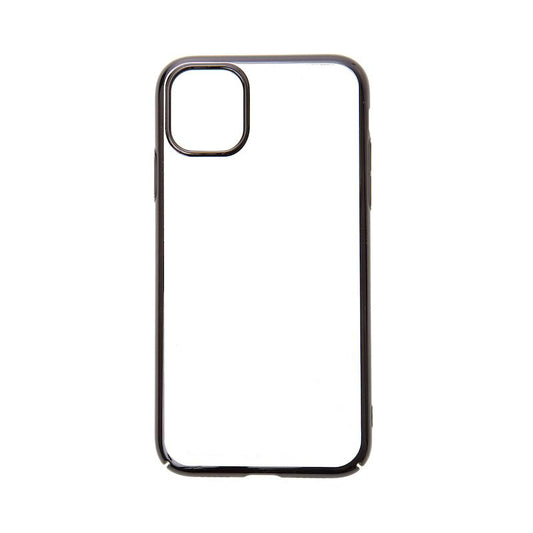 【iPhone11】サイドメッキケース(ブラック)