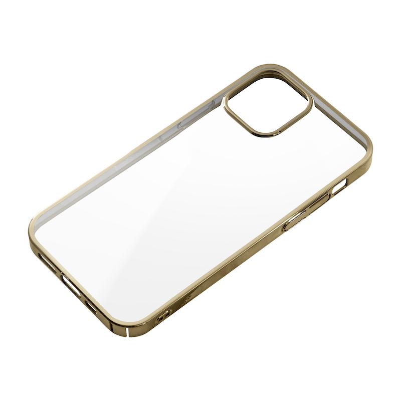 【iPhone12/12 Pro】サイドメッキケース(ゴールド)
